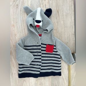 Baby Gap Knit Hooded Cardigan 3-6 months